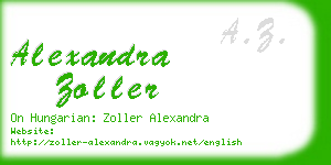 alexandra zoller business card